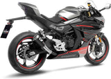 Terminale Di Scarico Senza Omologazione Suono Lv-10 Carbonio Fondello Acciaio - Leovince Compatibile Con Cfmoto 450 Ss - Sr (2023-2024)