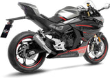Terminale Di Scarico Senza Omologazione Suono Lv-10 Acciaio Fondello Acciaio - Leovince Compatibile Con Cfmoto 450 Ss - Sr (2023-2024)