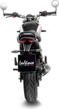 Exhaust Tip Without Sound Certification Lv-10 Carbon Fiber Stainless Steel End Cap - Leovince Compatible With Triumph Scrambler 400 X (2024-2026)