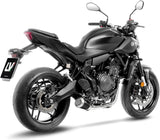 Impianto Di Scarico Completo Non Catalizzato E Senza Omologazione Suono Lv-10 Acciaio Nero Fondello Acciaio - Leovince Compatibile Con Yamaha Mt-07 (2025-2026)