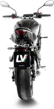 Impianto Di Scarico Completo Non Catalizzato E Senza Omologazione Suono Lv-10 Acciaio Nero Fondello Acciaio - Leovince Compatibile Con Yamaha Mt-07 (2025-2026)