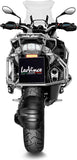 Terminale Di Scarico Con Omologazione Suono Lv-12 Acciaio Nero Fondello Carbonio - Leovince Compatibile Con Bmw R 1200 Gs (2013-2016)
