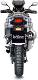 Terminale Di Scarico Con Omologazione Suono Lv-12 Acciaio Fondello Carbonio - Leovince Compatibile Con Honda Crf 1100 L Africa Twin (2020-2023)