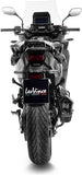 Terminale Di Scarico Con Omologazione Suono Lv-12 Acciaio Nero Fondello Carbonio - Leovince Compatibile Con Honda Nt 1100 (2022-2024)