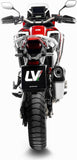 Exhaust Tip With Noise Certification Lv-12 R Stainless Steel Carbon Fiber End Cap - Leovince Compatible With Honda Crf 1100 L Africa Twin Dct (2020-2023)