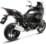 Terminale Di Scarico Con Omologazione Suono Lv-12 R Acciaio Fondello Carbonio - Leovince Compatibile Con Honda Nt 1100 (2025-2026)