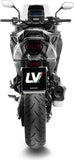 Terminale Di Scarico Con Omologazione Suono Lv-12 R Acciaio Fondello Carbonio - Leovince Compatibile Con Honda Nt 1100 (2025-2026)