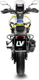 Terminale Di Scarico Senza Omologazione Suono Lv-12 R Acciaio Nero Fondello Carbonio - Leovince Compatibile Con Suzuki V-Strom 1050 De - Se (2025-2026)