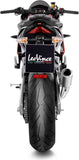 Terminale Di Scarico Senza Omologazione Suono Lv Corsa Titanio Fondello Acciaio - Leovince Compatibile Con Aprilia Tuono V4 1100 Rr (2019-2020)