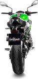Terminale Di Scarico Con Omologazione Suono Lv Corsa S Acciaio Nero Fondello Acciaio - Leovince Compatibile Con Kawasaki Z 900 A2 (2025-2026)