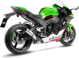 Terminale Di Scarico Senza Omologazione Suono Lv Corsa Titanio Fondello Acciaio - Leovince Compatibile Con Kawasaki Zx 10R Ninja (2021-2024)