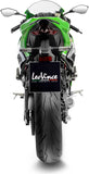 Terminale Di Scarico Senza Omologazione Suono Lv Corsa S Acciaio Nero Fondello Acciaio - Leovince Compatibile Con Kawasaki Zx 6R Ninja (2013-2016)