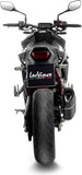 Exhaust Tip Without Sound Certification Lv-14 R Steel Black Carbon Fiber End Cap - Leovince Compatible With Honda Cb 750 Hornet (2025-2026)