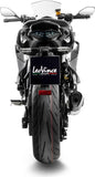 Terminale Di Scarico Con Omologazione Suono Lv-14 R Titanio Fondello Carbonio - Leovince Compatibile Con Kawasaki Ninja 1000 Sx (2020-2024)