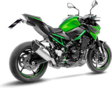 Exhaust Tip With Noise Certification Lv-14 R Titanium Carbon Fiber End Cap - Leovince Compatible With Kawasaki Z 900 (2017-2019)