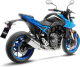 Impianto Di Scarico Completo Non Catalizzato E Senza Omologazione Suono Lv-14 R Titanio Fondello Carbonio - Leovince Compatibile Con Suzuki Gsx 8S (2023-2024)