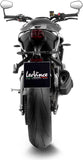 Complete Exhaust System Without Catalytic Converter And Without Sound Certification Lv-14 R Steel Black Carbon Fiber End Cap - Leovince Compatible With Triumph Street Triple 765 A2 (2023-2024)