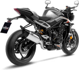 Impianto Di Scarico Completo Non Catalizzato E Senza Omologazione Suono Lv-14 R Titanio Fondello Carbonio - Leovince Compatibile Con Triumph Street Triple 765 A2 (2023-2024)