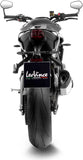 Complete Exhaust System Without Catalytic Converter And Without Sound Certification Lv-14 R Stainless Steel Carbon Fiber End Cap - Leovince Compatible With Triumph Street Triple 765 R - Rs (2023-2024)