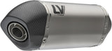 Exhaust Tip Without Sound Certification Lv-14 Titanium Carbon Fiber End Cap - Leovince Compatible With Bmw F 900 Gs - Adventure (2024-2026)