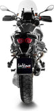 Exhaust Tip With Noise Certification Lv-14 Steel Black Carbon Fiber End Cap - Leovince Compatible With Moto Guzzi Stelvio (2024-2026)