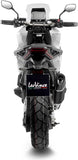 Exhaust Tip Without Sound Certification Lv-14 R Steel Black Carbon Fiber End Cap - Leovince Compatible With Honda X-Adv 750 (2025-2026)