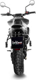 Terminale Di Scarico Con Omologazione Suono Lv-14 Acciaio Nero Fondello Carbonio - Leovince Compatibile Con Husqvarna Svartpilen 801 (2024-2026)