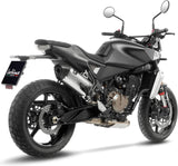 Terminale Di Scarico Senza Omologazione Suono Lv-14 Acciaio Fondello Carbonio - Leovince Compatibile Con Husqvarna Svartpilen 801 (2024-2026)
