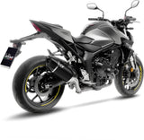 Exhaust Tip Without Sound Certification Lv-14 R Steel Black Carbon Fiber End Cap - Leovince Compatible With Honda Cb 1000 Hornet - Sp (2025-2026)