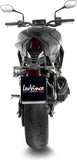 Terminale Di Scarico Con Omologazione Suono Lv-14 R Acciaio Nero Fondello Carbonio - Leovince Compatibile Con Honda Cb 1000 Hornet - Sp (2025-2026)