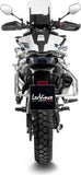 Terminale Di Scarico Con Omologazione Suono Lv-14 Acciaio Fondello Carbonio - Leovince Compatibile Con Cfmoto 800 Mt Sport (2022-2024)