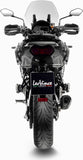 Terminale Di Scarico Con Omologazione Suono Lv-14 R Acciaio Nero Fondello Carbonio - Leovince Compatibile Con Kawasaki Versys 1000 (2019-2024)