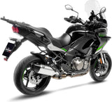 Terminale Di Scarico Senza Omologazione Suono Lv-14 R Titanio Fondello Carbonio - Leovince Compatibile Con Kawasaki Versys 1000 (2019-2024)