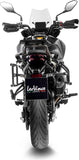 Terminale Di Scarico Senza Omologazione Suono Lv-14 Acciaio Nero Fondello Carbonio - Leovince Compatibile Con Benelli Trk 702 - X (2023-2024)