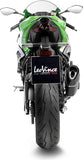 Terminale Di Scarico Senza Omologazione Suono Lv-14 R Acciaio Nero Fondello Carbonio - Leovince Compatibile Con Kawasaki Zx 6R Ninja (2019-2020)