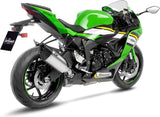 Exhaust Tip With Noise Certification Lv-14 R Titanium Carbon Fiber End Cap - Leovince Compatible With Kawasaki Zx 6R Ninja (2024-2026)