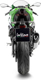 Terminale Di Scarico Con Omologazione Suono Lv-14 R Titanio Fondello Carbonio - Leovince Compatibile Con Kawasaki Zx 6R Ninja (2019-2020)