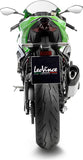 Exhaust Tip With Noise Certification Lv-14 R Stainless Steel Carbon Fiber End Cap - Leovince Compatible With Kawasaki Zx 6R Ninja (2024-2026)