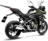 Terminale Di Scarico Con Omologazione Suono Lv-14 Titanio Fondello Carbonio - Leovince Compatibile Con Triumph Tiger 800 Sport (2024-2026)