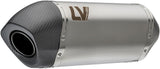 Exhaust Tip With Noise Certification Lv-14 Stainless Steel Carbon Fiber End Cap - Leovince Compatible With Triumph Tiger 800 Sport (2024-2026)