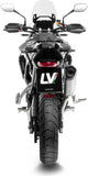 Exhaust Tip Without Sound Certification Lv-14 Stainless Steel Carbon Fiber End Cap - Leovince Compatible With Triumph Tiger 900 Rally Pro (2024-2026)