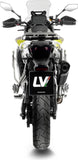 Terminale Di Scarico Senza Omologazione Suono Lv-14 Acciaio Nero Fondello Carbonio - Leovince Compatibile Con Voge Valico 900 Dsx (2024-2026)