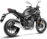 Terminale Di Scarico Senza Omologazione Suono Lv-14 R Titanio Fondello Carbonio - Leovince Compatibile Con Yamaha Mt-07 (2021-2024)