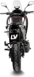 Exhaust Tip With Noise Certification Lv-14 Steel Black Carbon Fiber End Cap - Leovince Compatible With Moto Morini X-Cape 700 (2025-2026)