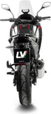 Exhaust Tip With Noise Certification Lv-14 Stainless Steel Carbon Fiber End Cap - Leovince Compatible With Moto Morini X-Cape 700 (2025-2026)
