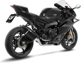 Impianto Di Scarico Completo Non Catalizzato E Senza Omologazione Suono Lv-14 R Acciaio Nero Fondello Carbonio - Leovince Compatibile Con Yamaha Yzf-R9 900 (2025-2026)