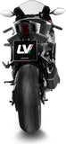 Impianto Di Scarico Completo Non Catalizzato E Senza Omologazione Suono Lv-14 R Acciaio Nero Fondello Carbonio - Leovince Compatibile Con Yamaha Yzf-R9 900 (2025-2026)