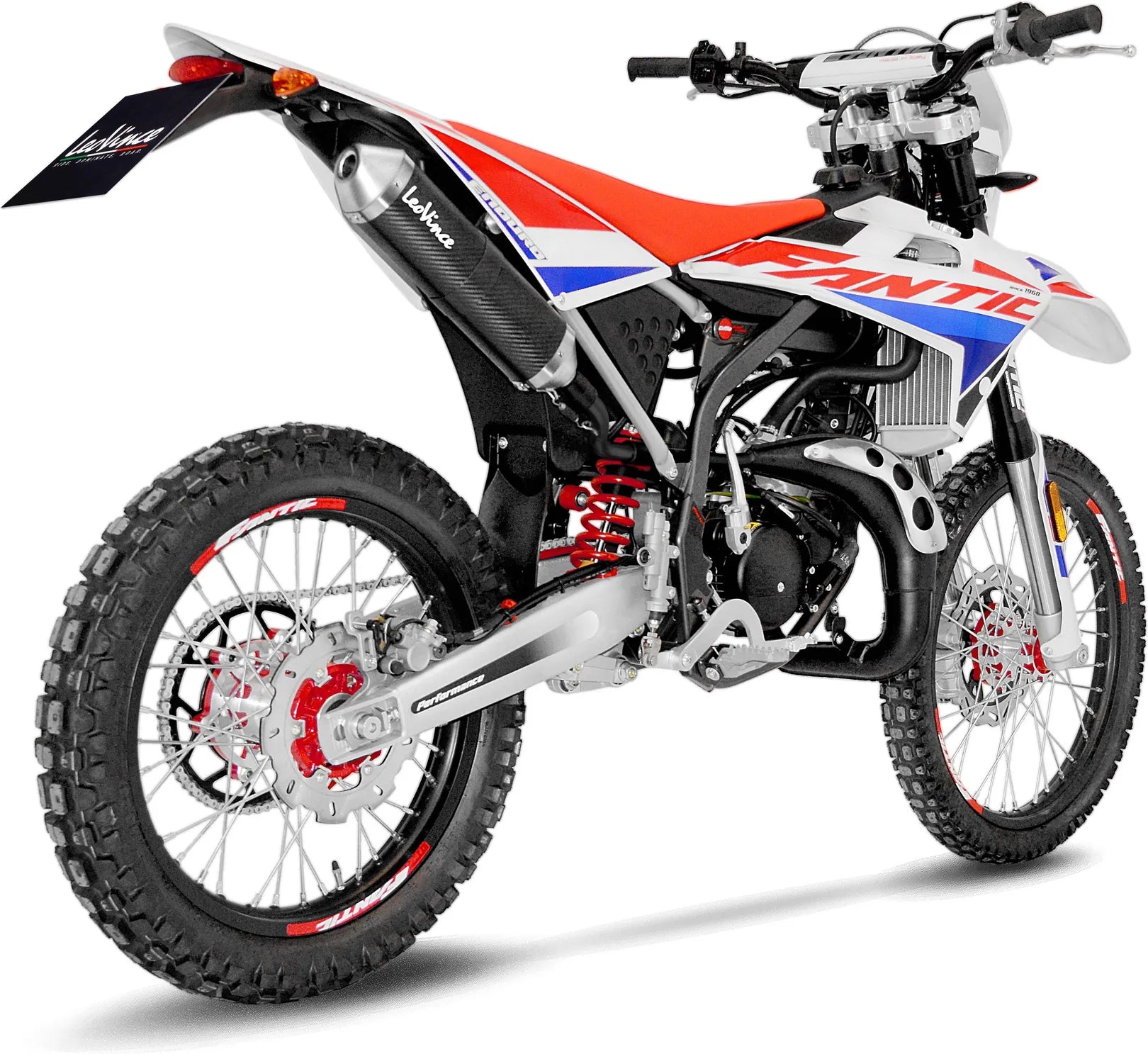 Terminale Di Scarico Con Omologazione Suono X-Fight Carbonio Fondello Acciaio - Leovince Compatibile Con Fantic Motor Motard 50 (2019-2020)