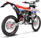 Terminale Di Scarico Con Omologazione Suono X-Fight Carbonio Fondello Acciaio - Leovince Compatibile Con Fantic Motor Enduro 50 Competition (2019-2020)