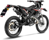 Terminale Di Scarico Con Omologazione Suono X-Fight Carbonio Fondello Acciaio - Leovince Compatibile Con Rieju Mrt 50 - Pro - Sm (2021-2023)